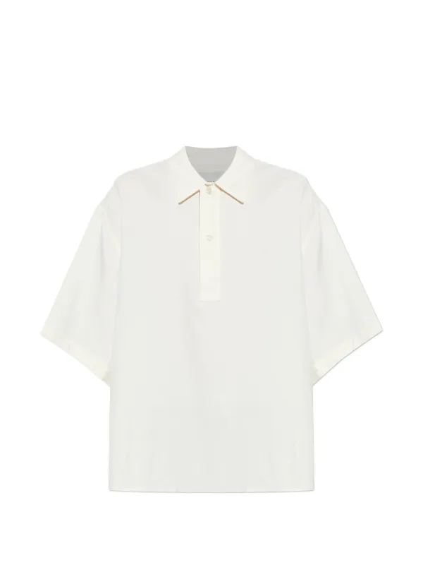 Studio Nicholson Lemmer Polo Shirt in Neutrals