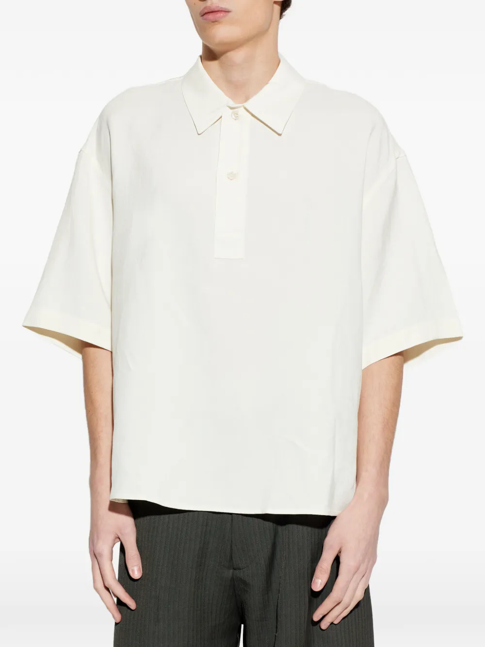  Studio Nicholson Lemmer Polo Shirt - Neutrals 