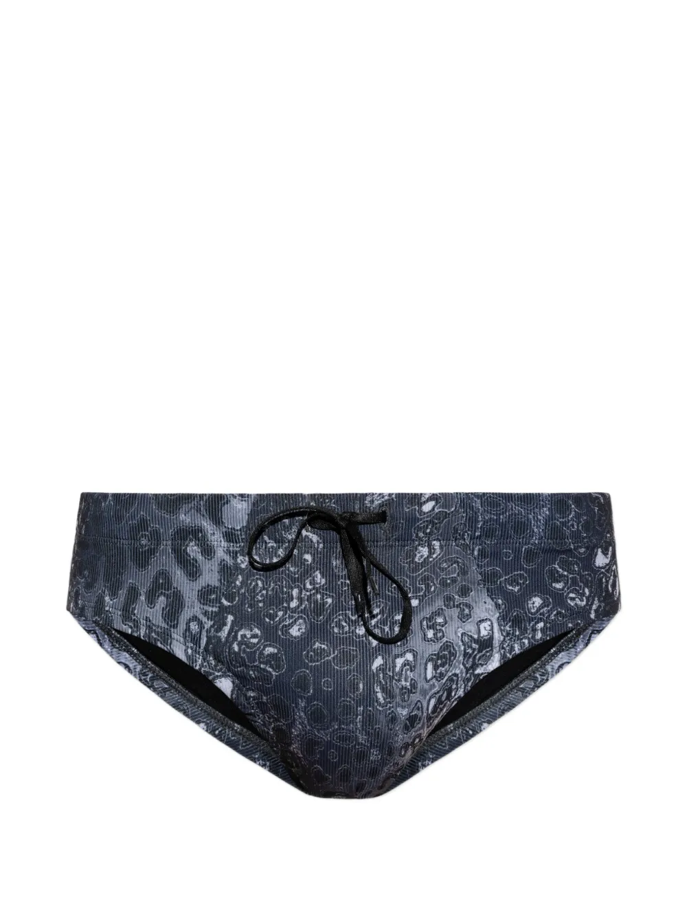 Diesel printed swim trunks - Grigio