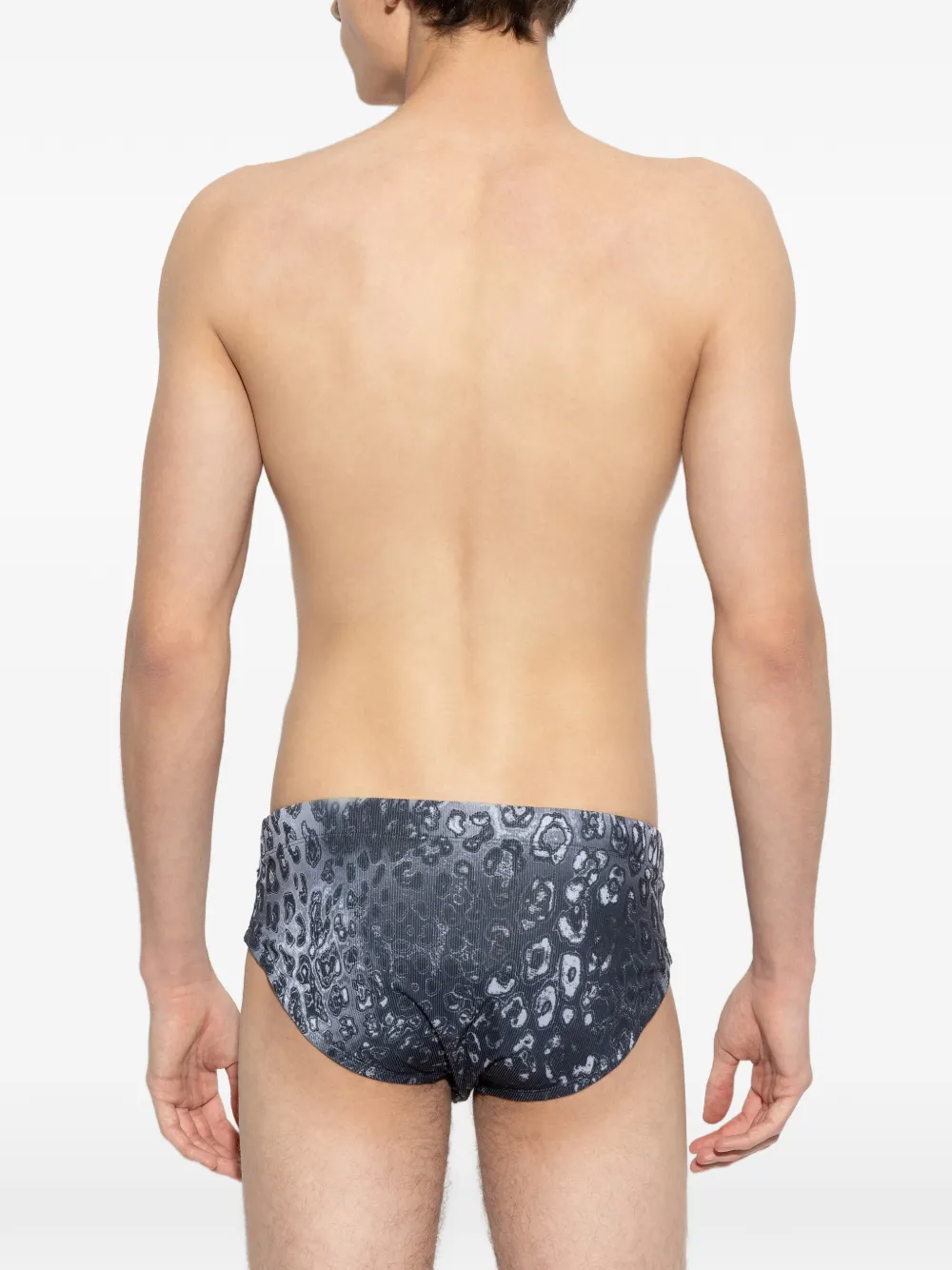 Diesel Zwembroek met print Grijs