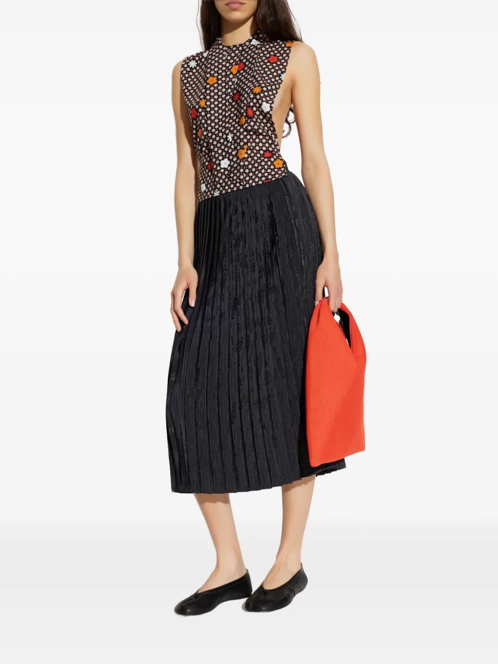 MM6 Maison Margiela Mouwloze top Zwart