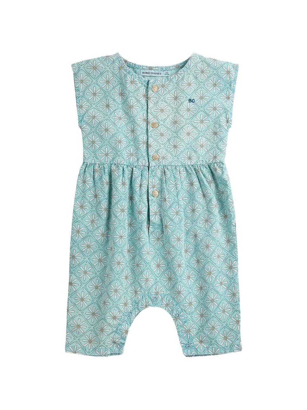 Bobo Choses button floral shorties - Blu