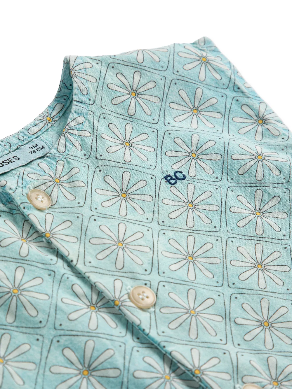 Button Floral Shorties