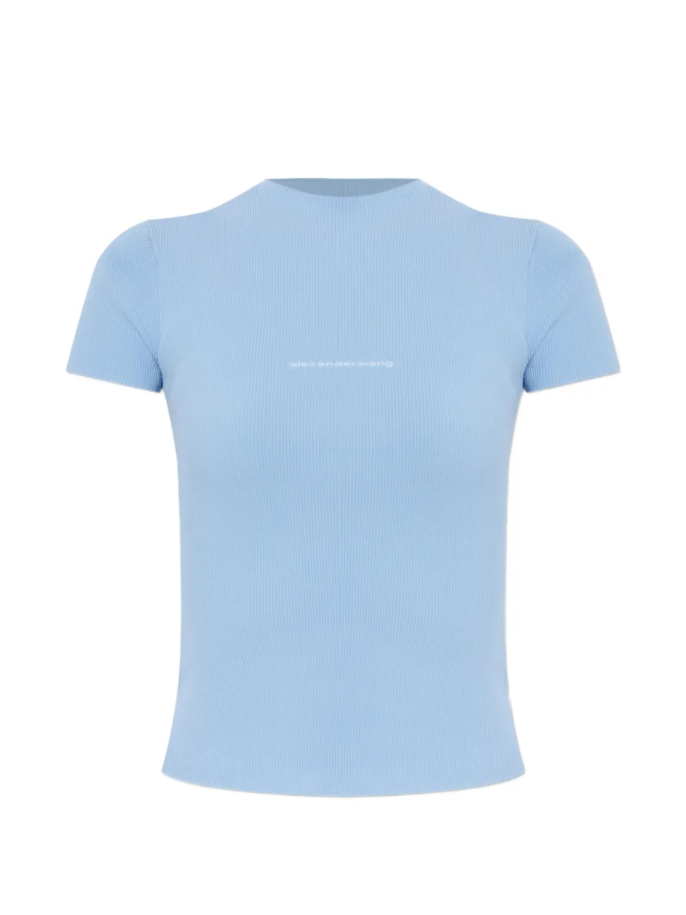 Alexander Wang ribbed short-sleeve T-shirt - Blu