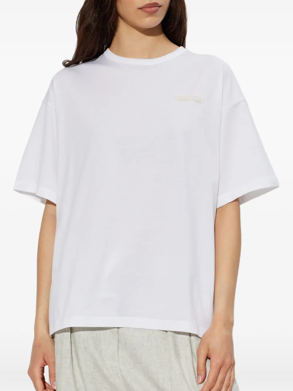 Fabiana Filippi T-shirt met logo Wit