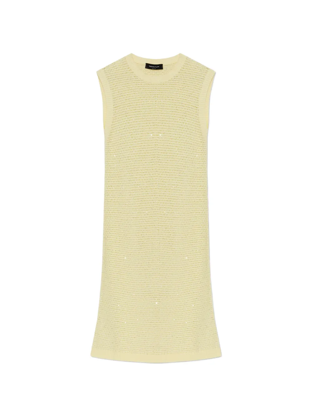 Fabiana Filippi embellished sleeveless mini dress - Giallo