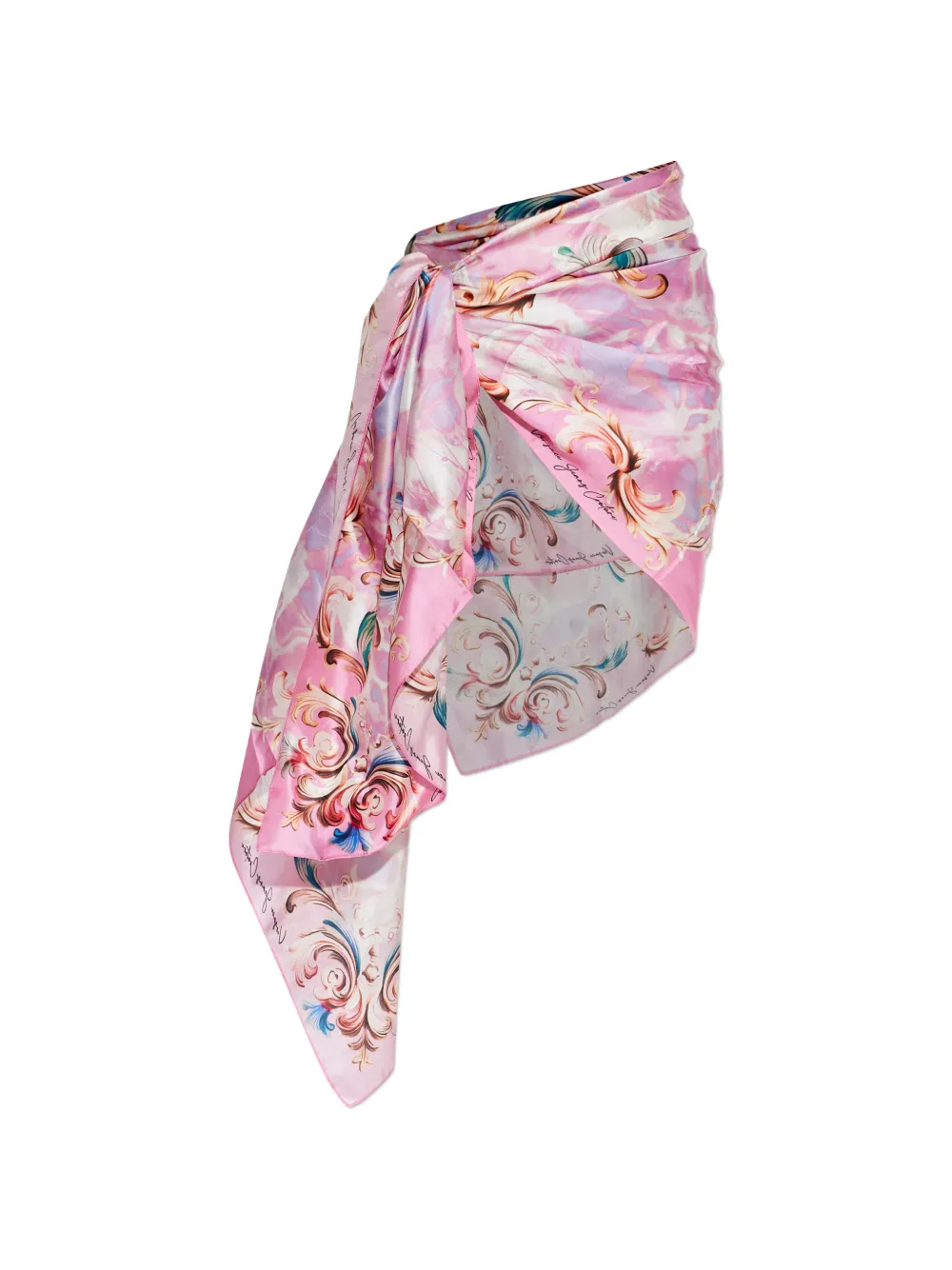 Versace Jeans Couture barocco-print sarong - Rosa