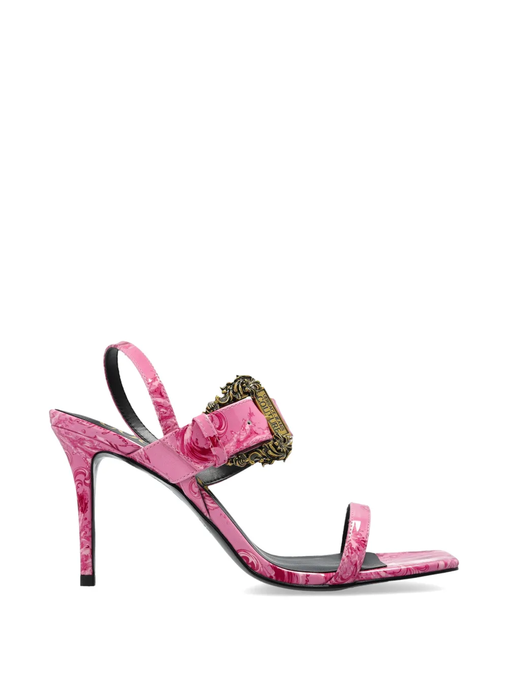 Versace Jeans Couture Emily sandalen met gesp en hak Roze