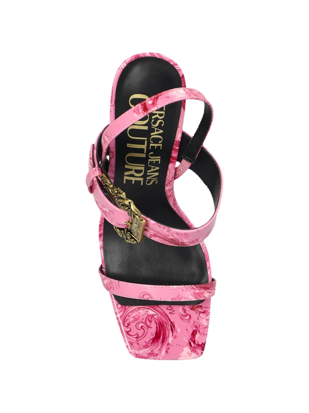 Versace Jeans Couture Emily sandalen met gesp en hak Roze
