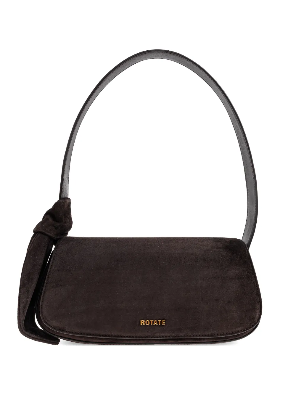 ROTATE BIRGER CHRISTENSEN knot logo-detail shoulder bag - Marrone