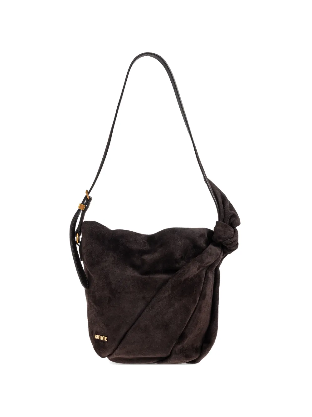ROTATE BIRGER CHRISTENSEN Bon Bon knotted-detail shoulder bag - Marrone