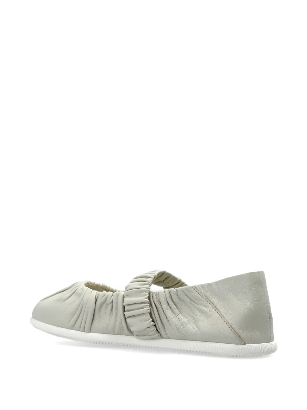  Bogner Vienna Ruched Strap Ballet Flat - Grey 