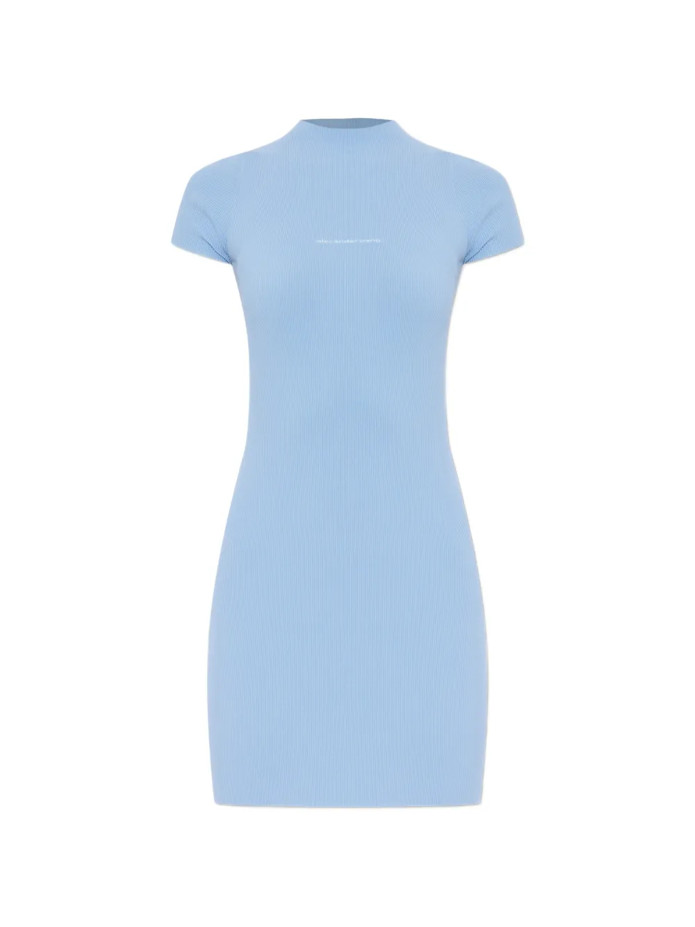 Alexander Wang - Mini-jurk met jacquard-logo en korte mouwen - dames - polyamide