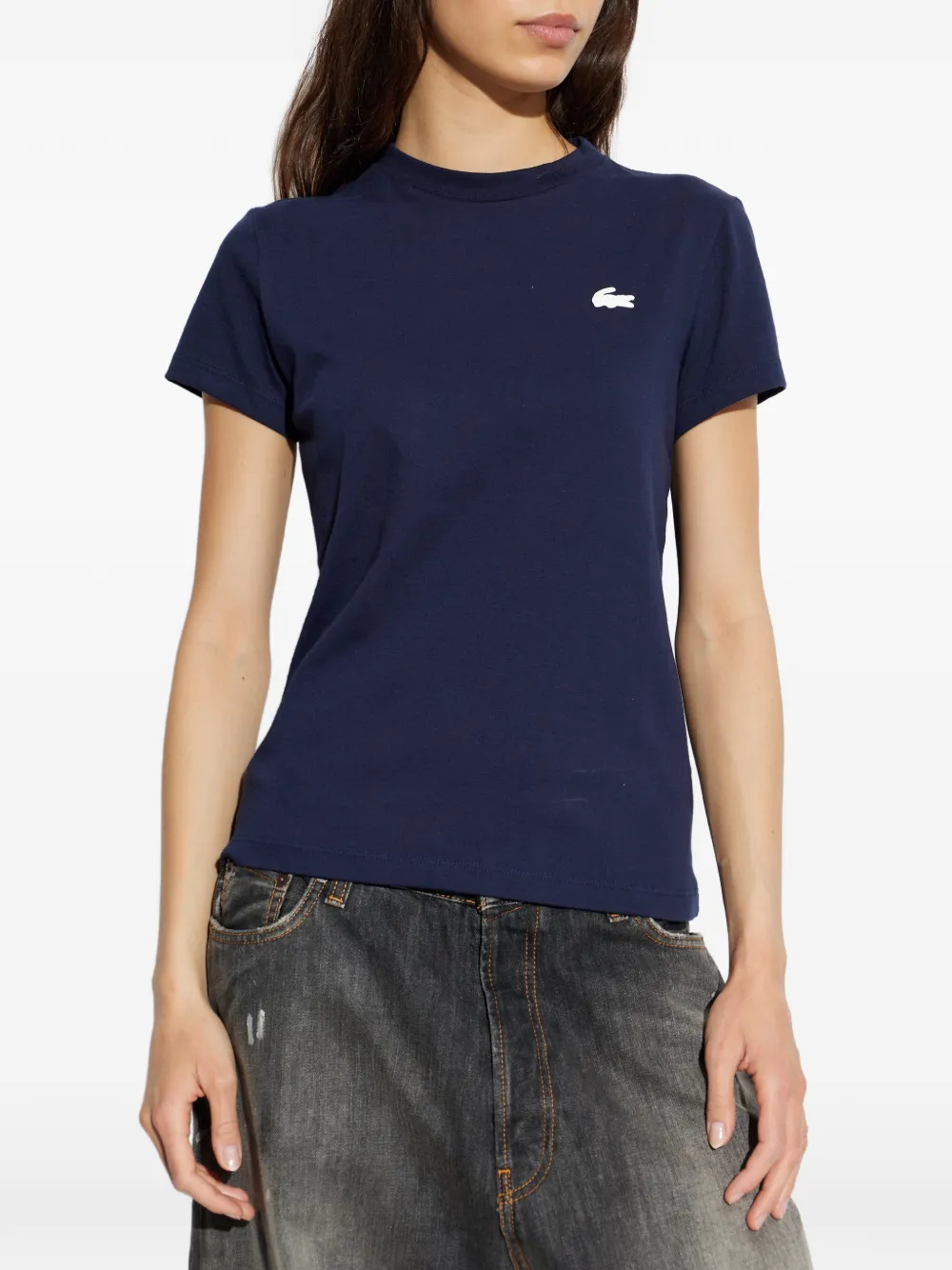  Lacoste Camiseta Con Logo - Azul 