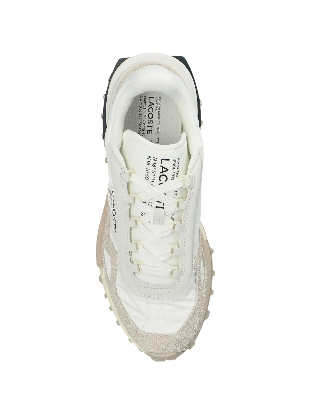 Lacoste Elite Active panelled lace-up sneakers Beige