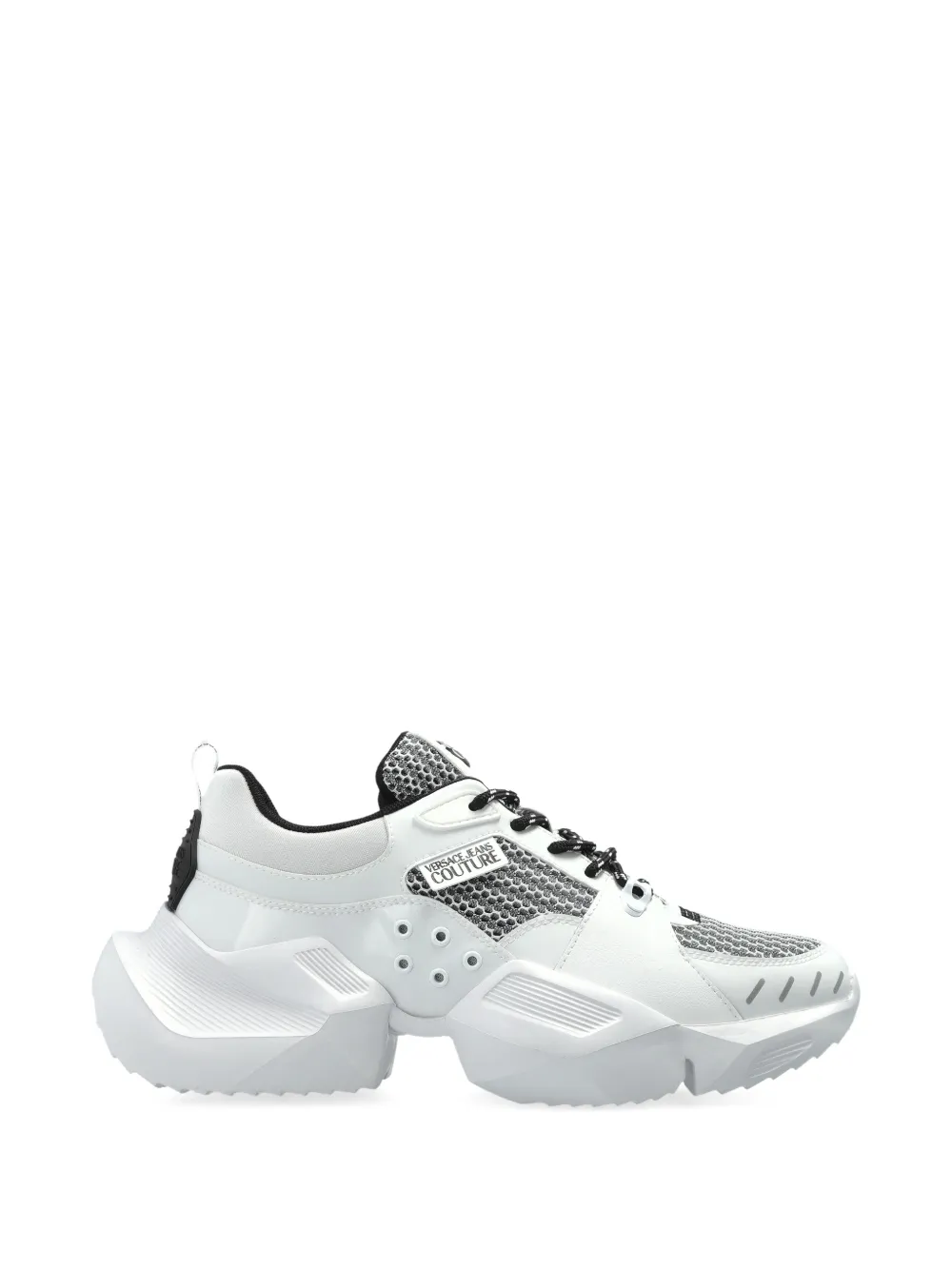 Versace Jeans Couture Sneakers met mesh vlakken Wit