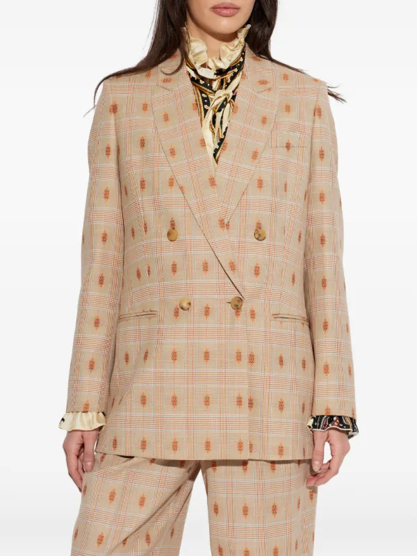 ETRO チェック ジャケット | ニュートラル | FARFETCH JP