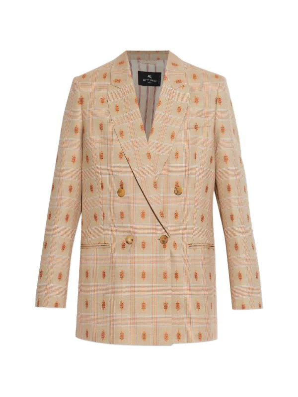 ETRO チェック ジャケット | ニュートラル | FARFETCH JP