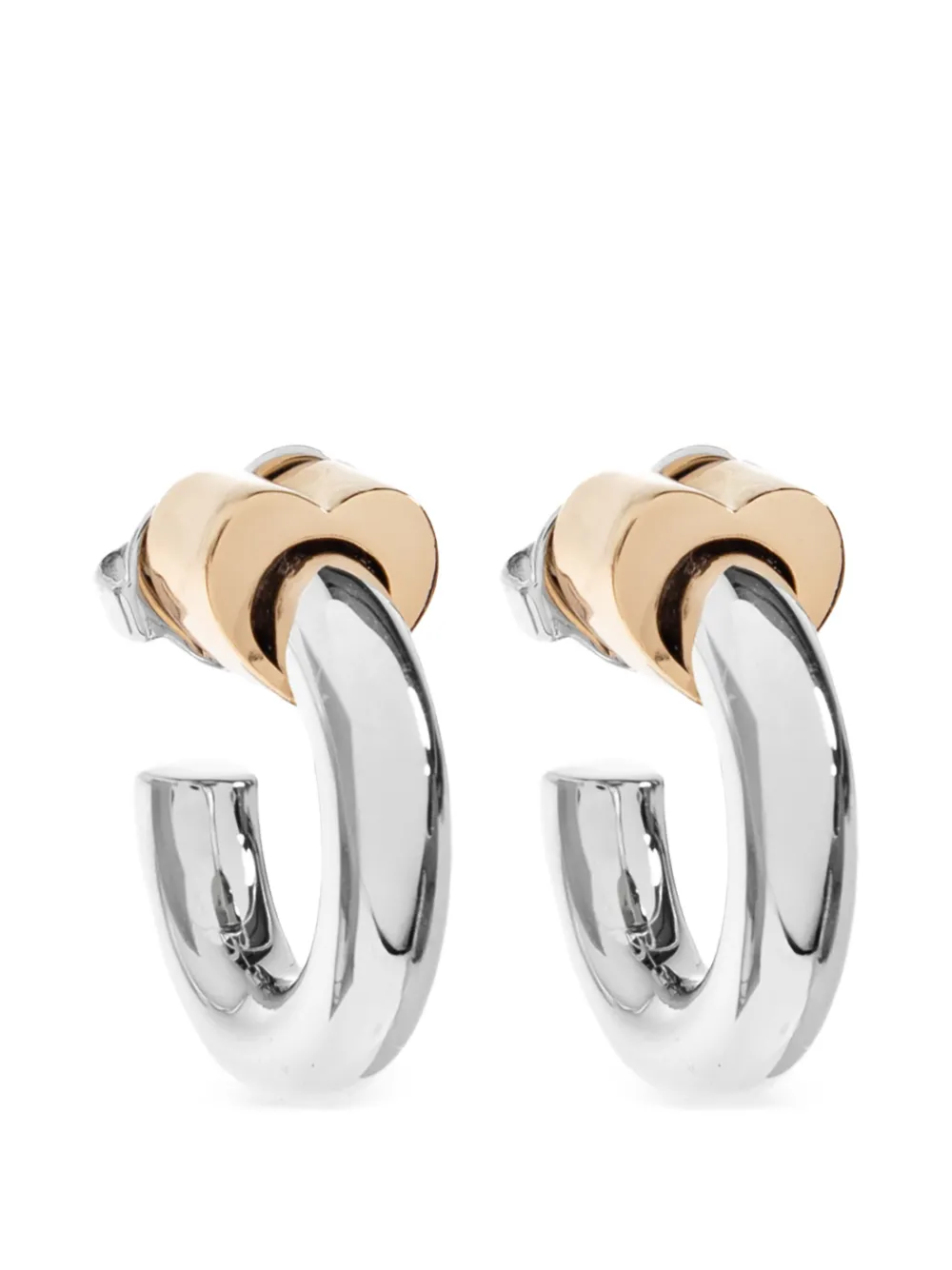 Kate Spade two-tone hoop earrings - Argento