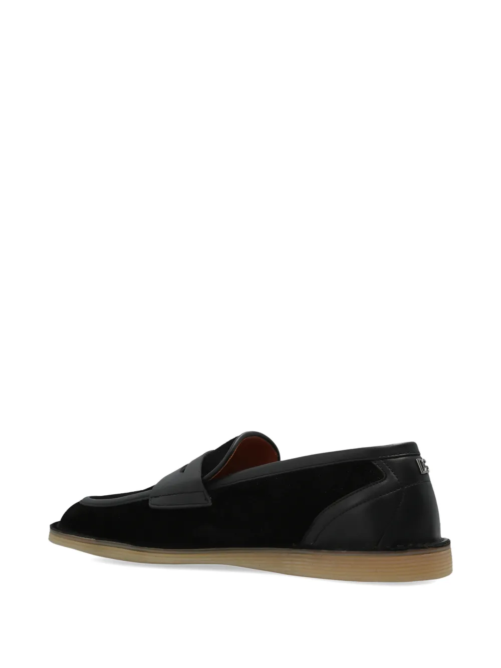 Dolce & Gabbana Leren loafers Zwart