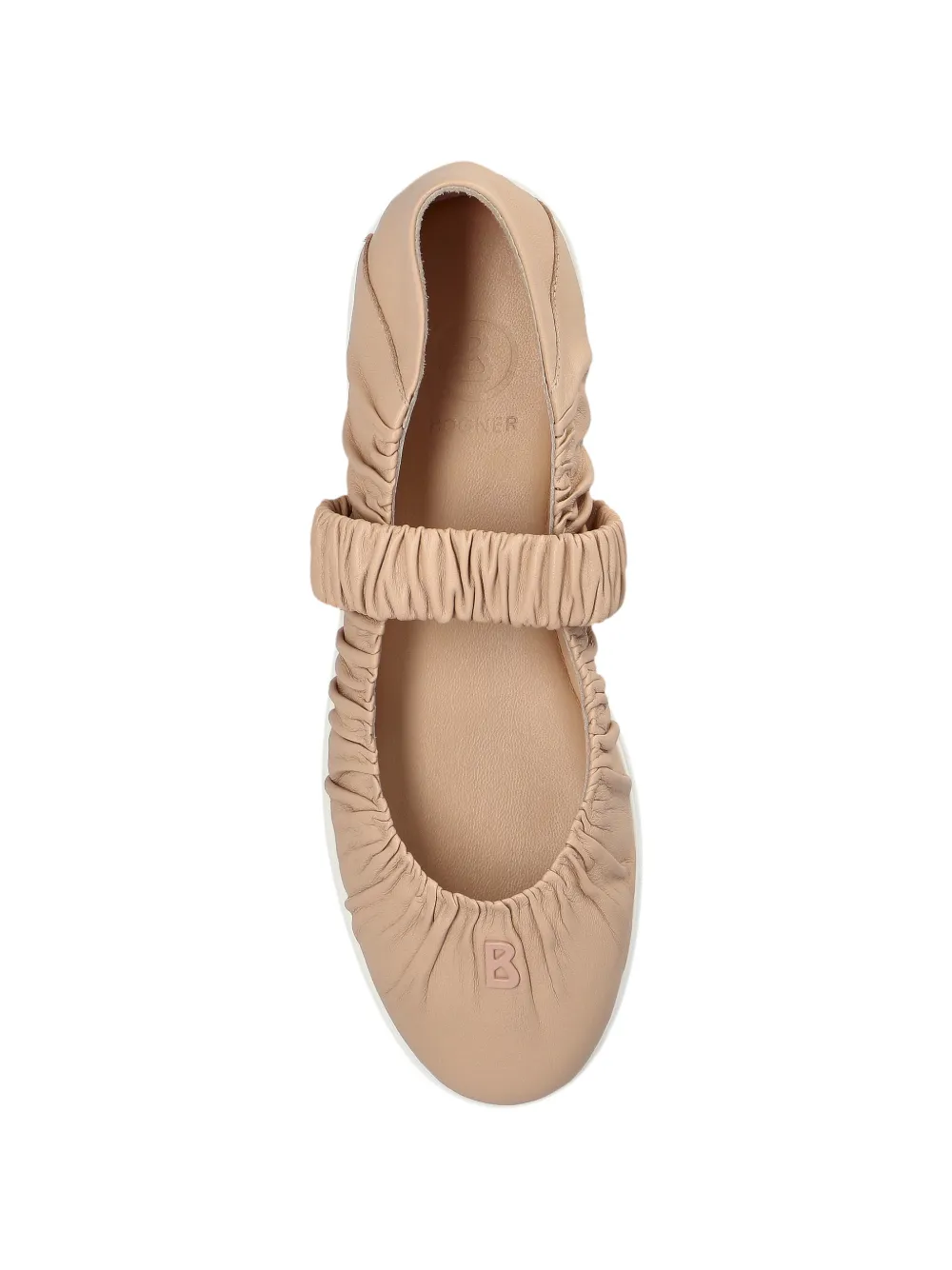 Bogner Vienna Ruched Ballet Flats in Pink, view 4