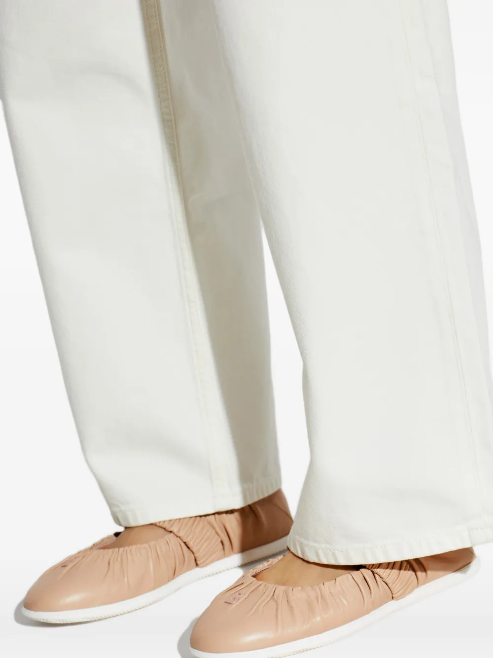 Bogner Vienna Ruched Ballet Flats in Pink, view 5