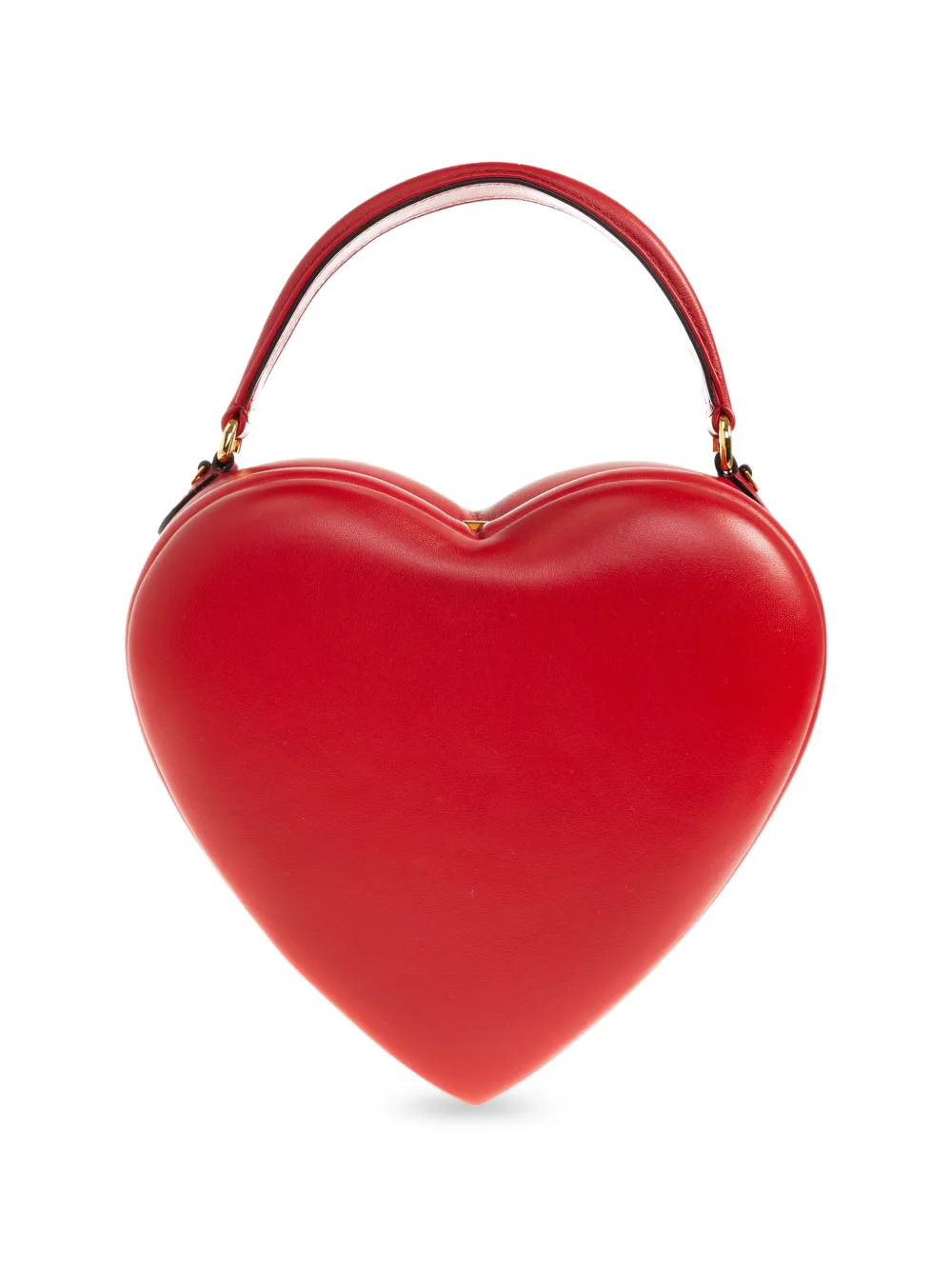 Moschino heart shaped top handle tote bag - Rosso