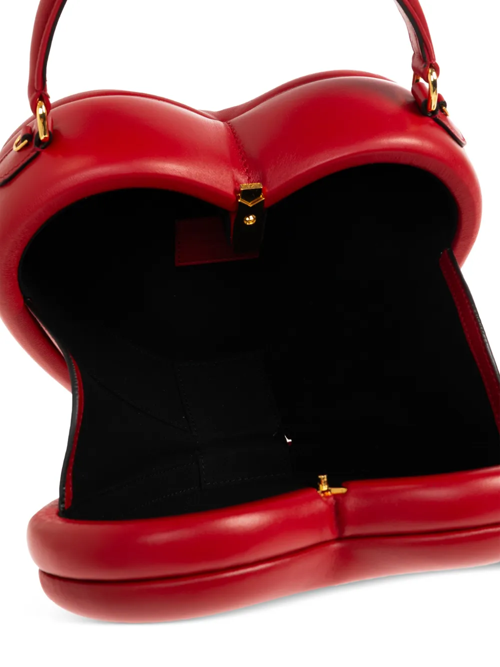 heart shaped top handle tote bag