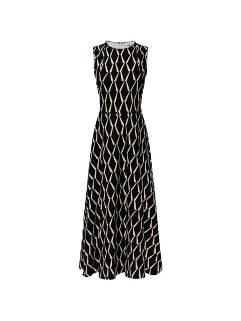 Max Mara vestido midi con motivo
