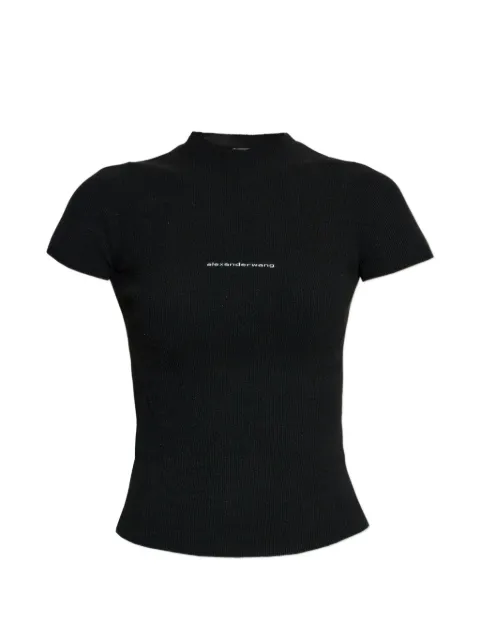Alexander Wang ribbed short-sleeve top