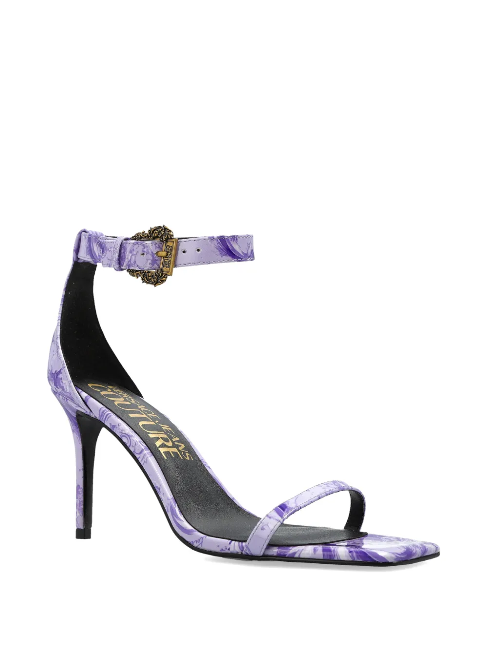 Versace Jeans Couture Sandalen met Barocco-print Paars