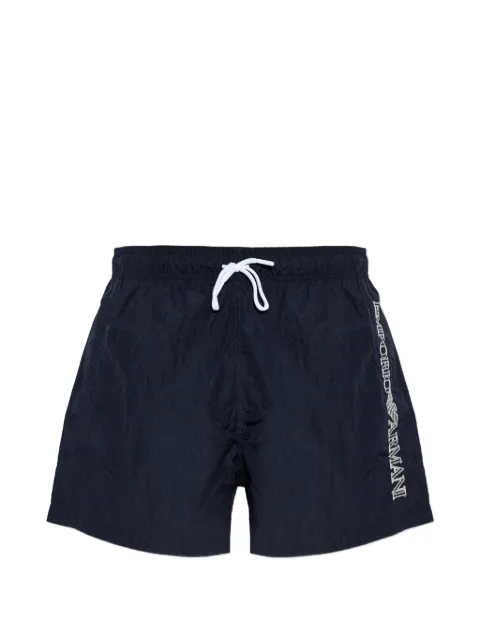 Emporio Armani logo print swim shorts