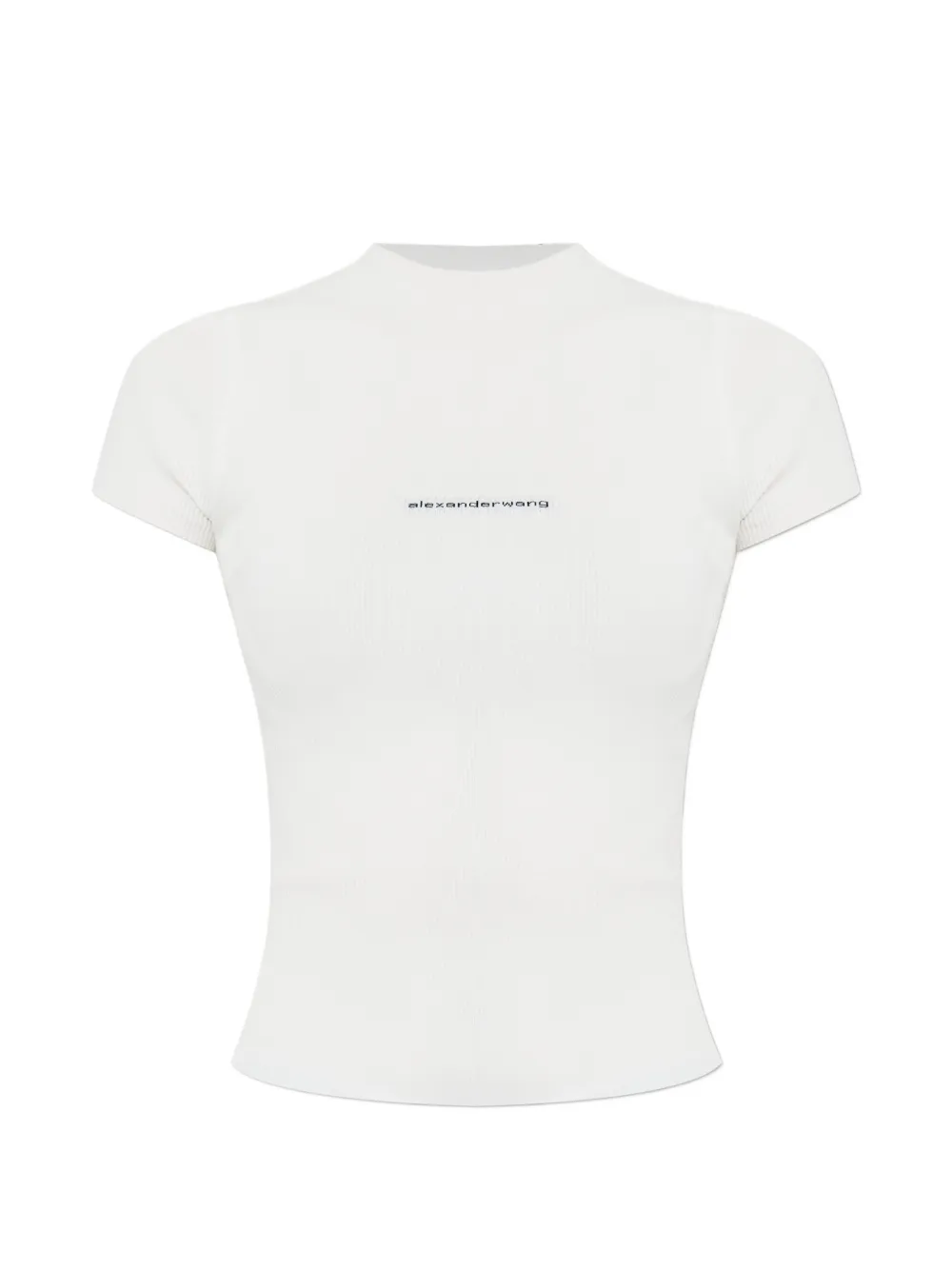 Alexander Wang jacquard-logo short-sleeve T-shirt - Bianco