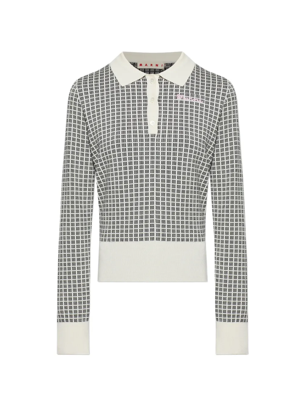 Marni patterned polo top - Toni neutri