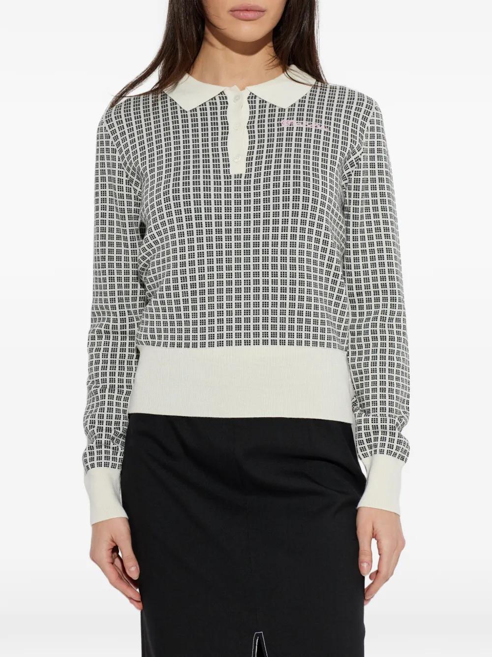 Marni Polotop met patroon Beige