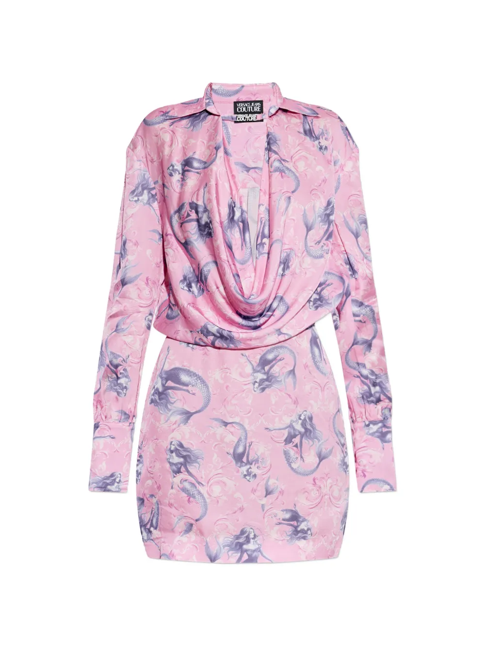 Versace Jeans Couture mermaid-print dress - Rosa