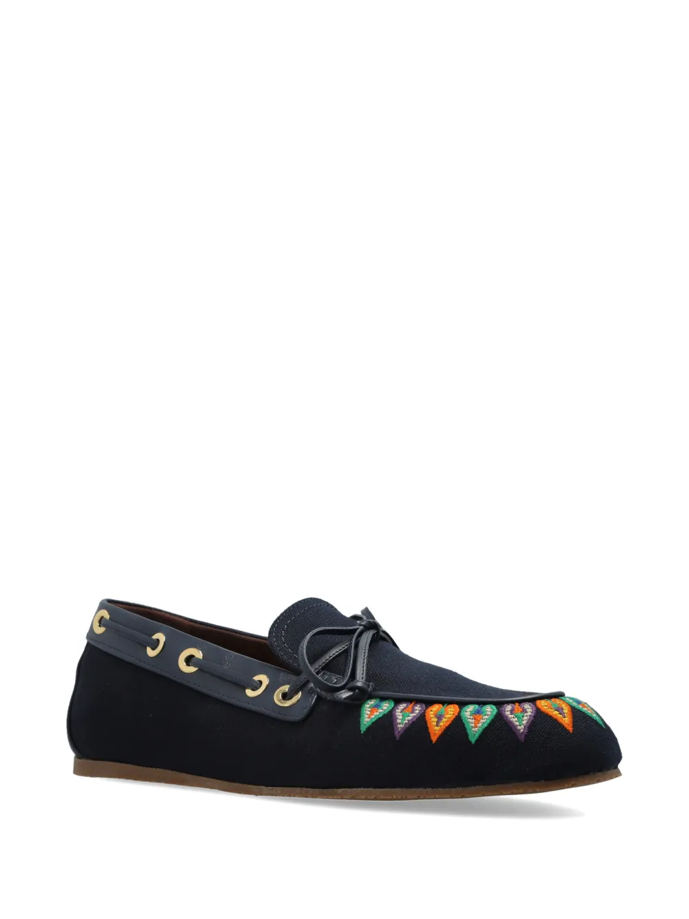 ETRO embroidered eyelet sneakers Blauw