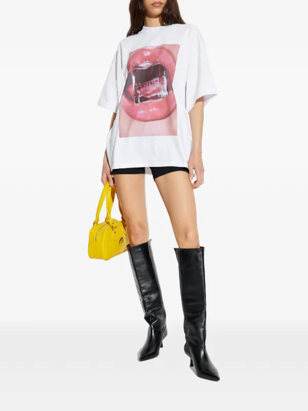 Alexander Wang Cube oversized-fit T-shirt | White | FARFETCH