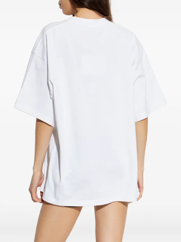 Alexander Wang Cube oversized-fit T-shirt | White | FARFETCH