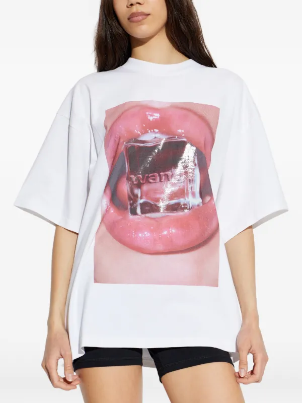 Alexander Wang Cube oversized-fit T-shirt | White | FARFETCH