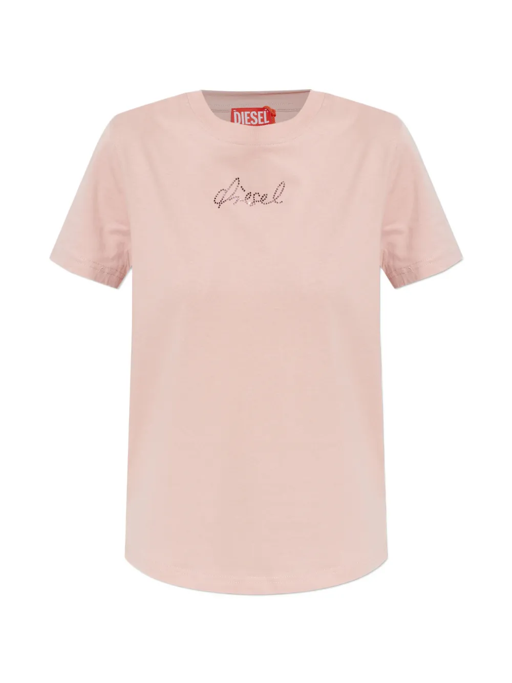 Diesel T-Reg-S2 rhinestone T-shirt - Rosa