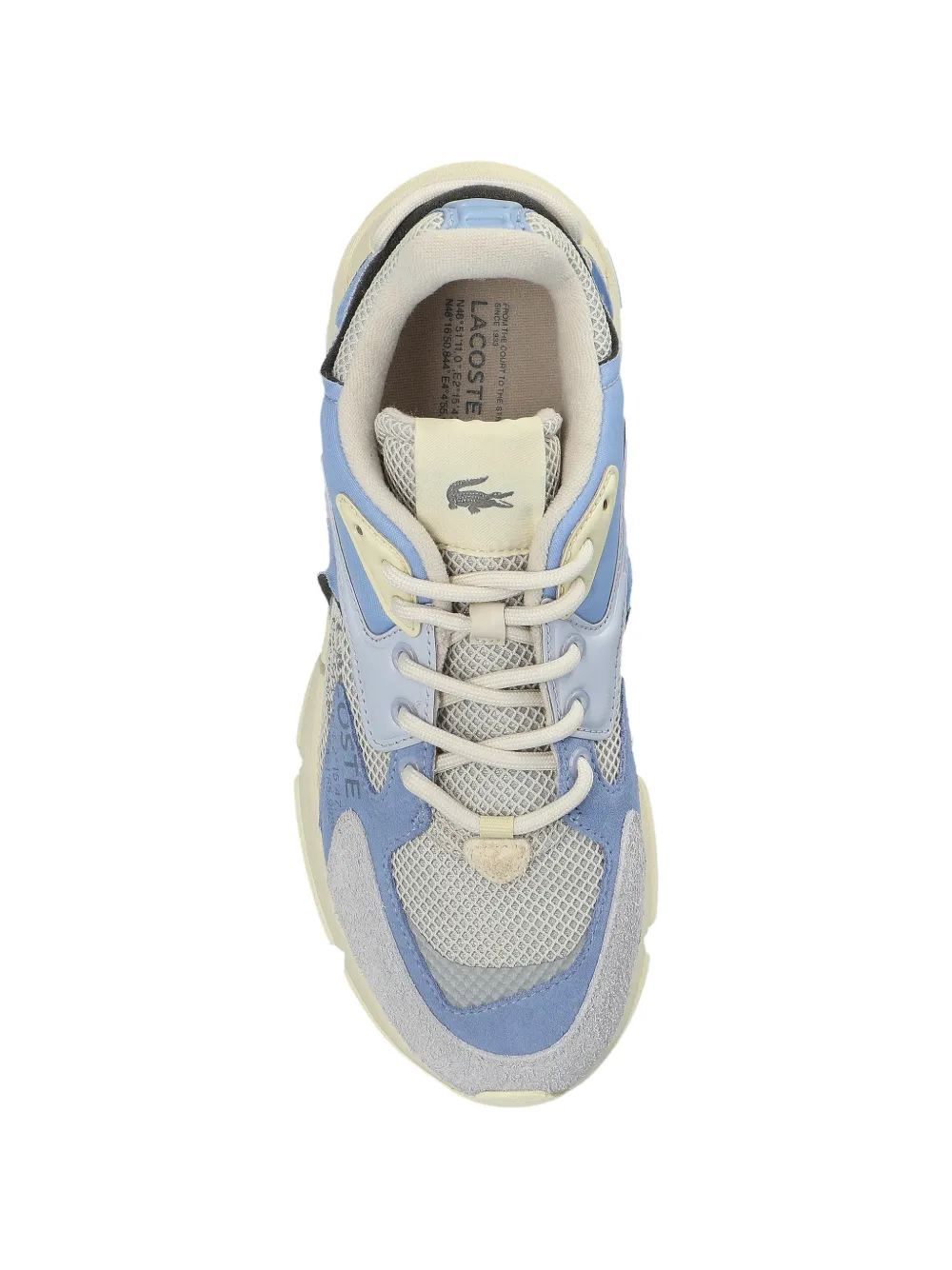 Lacoste logo-detail lace-up sneakers Blauw