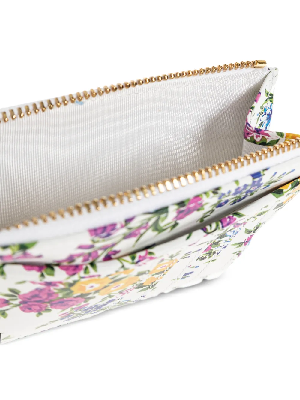 Dolce & Gabbana Pasjeshouder met bloemenprint Wit