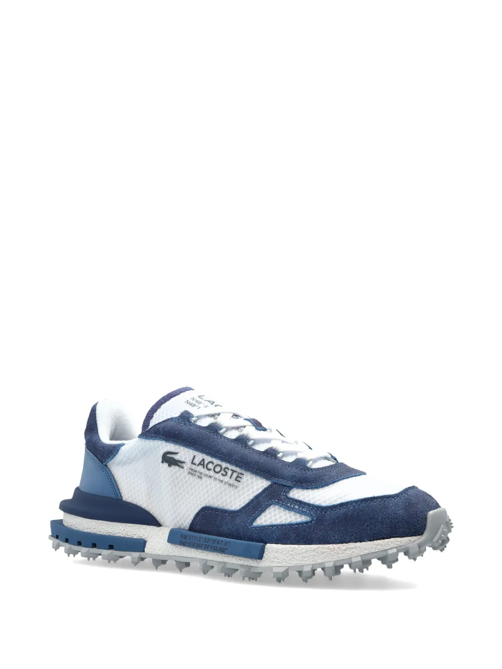 Lacoste Elite Active suede-panelled sneakers Wit