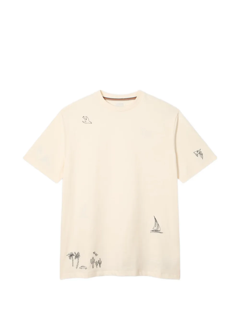 Paul Smith graphic-print T-shirt - Nude