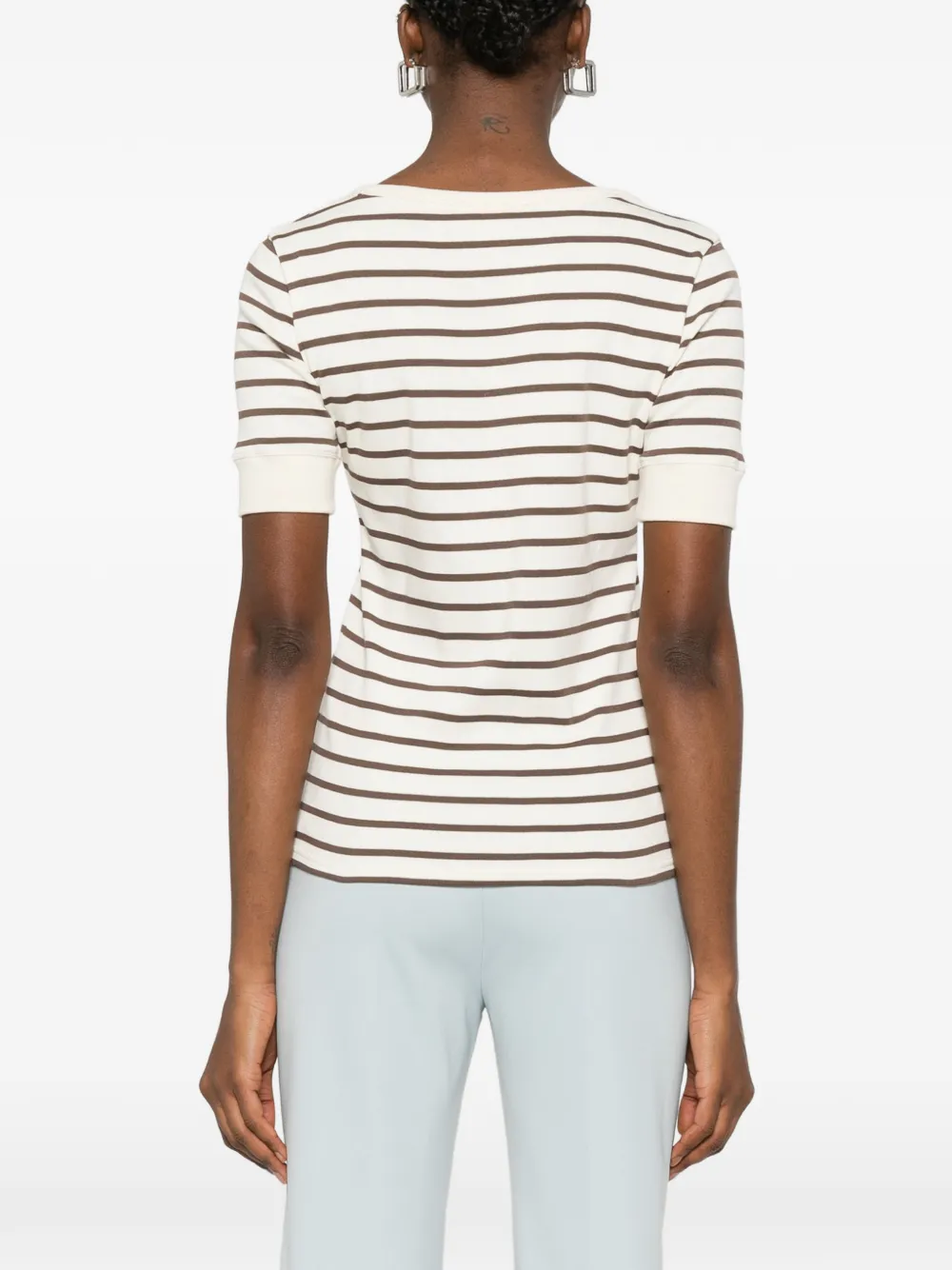 A.P.C. Gestreept T-shirt Beige