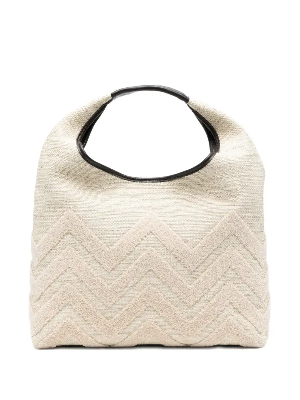 Missoni Zigzag-pattern Tote Bag in Neutrals