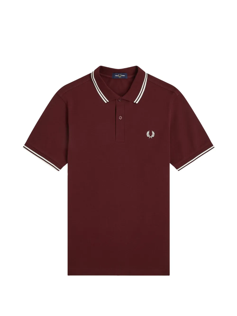 Fred Perry tipped-trim polo shirt - Rosso