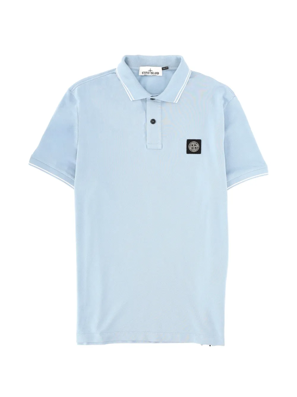 Stone Island patch short-sleeve polo shirt - Blu