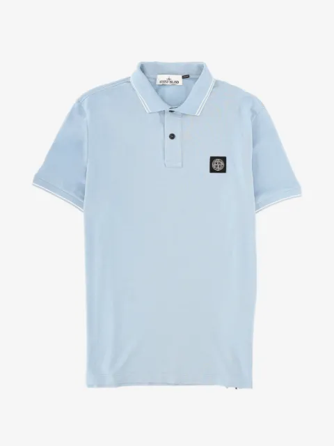 Stone Island 2200010 organic cotton piqué with stretch polo shirt